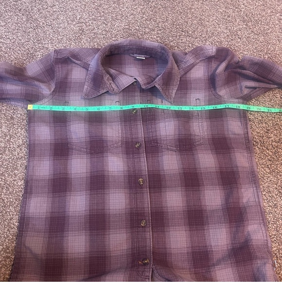 Carhartt Purple Button Down Shirt with Plaid Pattern and Long Sleeves - Picture 4 of 6